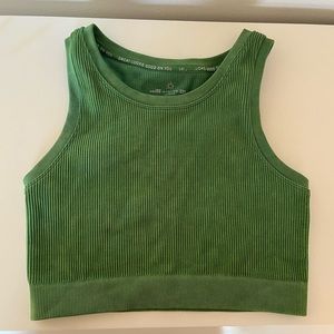 Offline Aerie ribbed cropped bra top